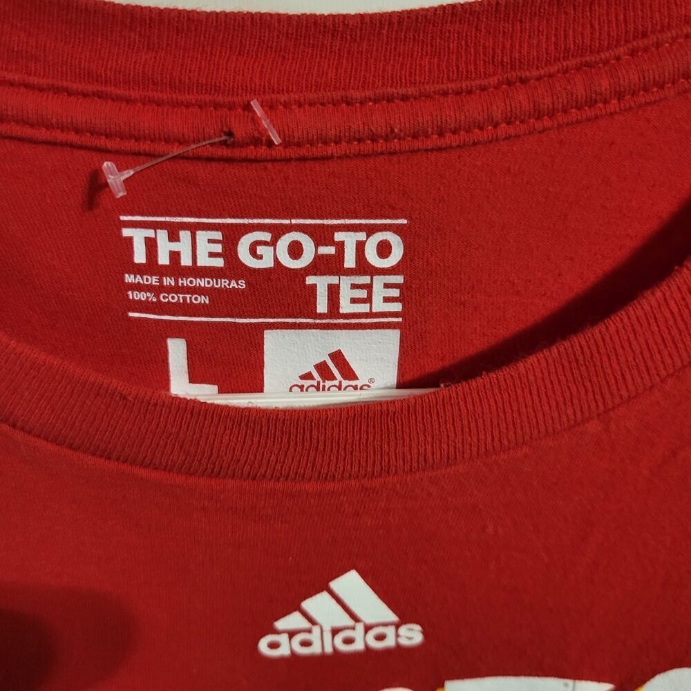 NWOT MENS ADIDAS BASKETBALL HOUSTON ROCKETS T-SHIRT SZ L - Picture 4 of 4